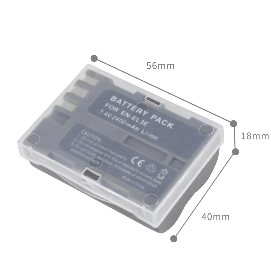 PALO Высококачественные 4 шт. EN EL3e 7 V 2400mAh батареи для камеры Nikon ENEL3E EL3E D30 D50 D70 D90 D70S