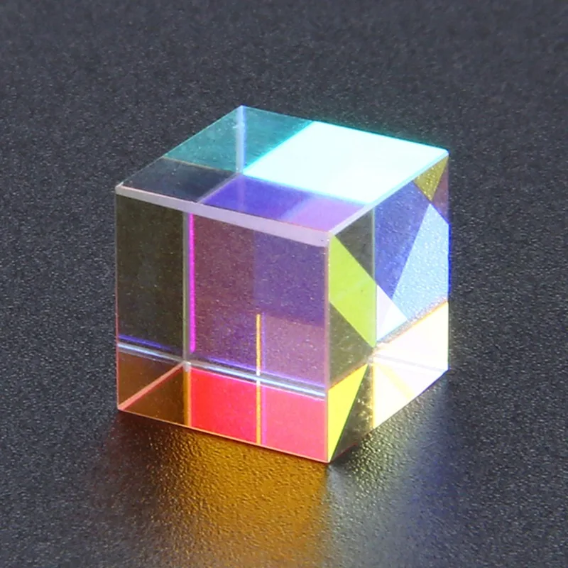 Дихроическая Призма Cube 10x10 мм дефектный перекрестный оптический стеклянный