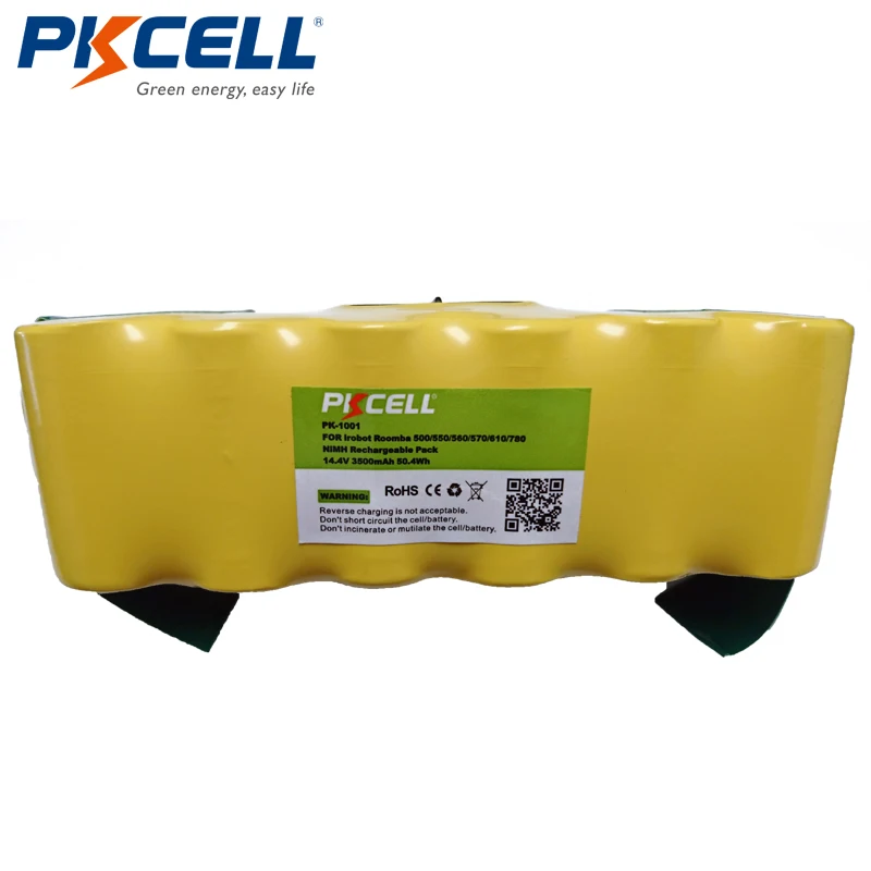 

PKCELL Replacement NI-MH Batterie Vacuum Battery For iRobot 500 550 560 570 610 780 14.4V 3500mAh