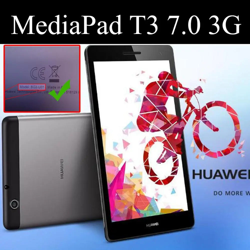 QIJUN чехол для планшета С Откидывающейся Крышкой huawei MediaPad T3 7 0 &quot3g Smart wake UP Sleep