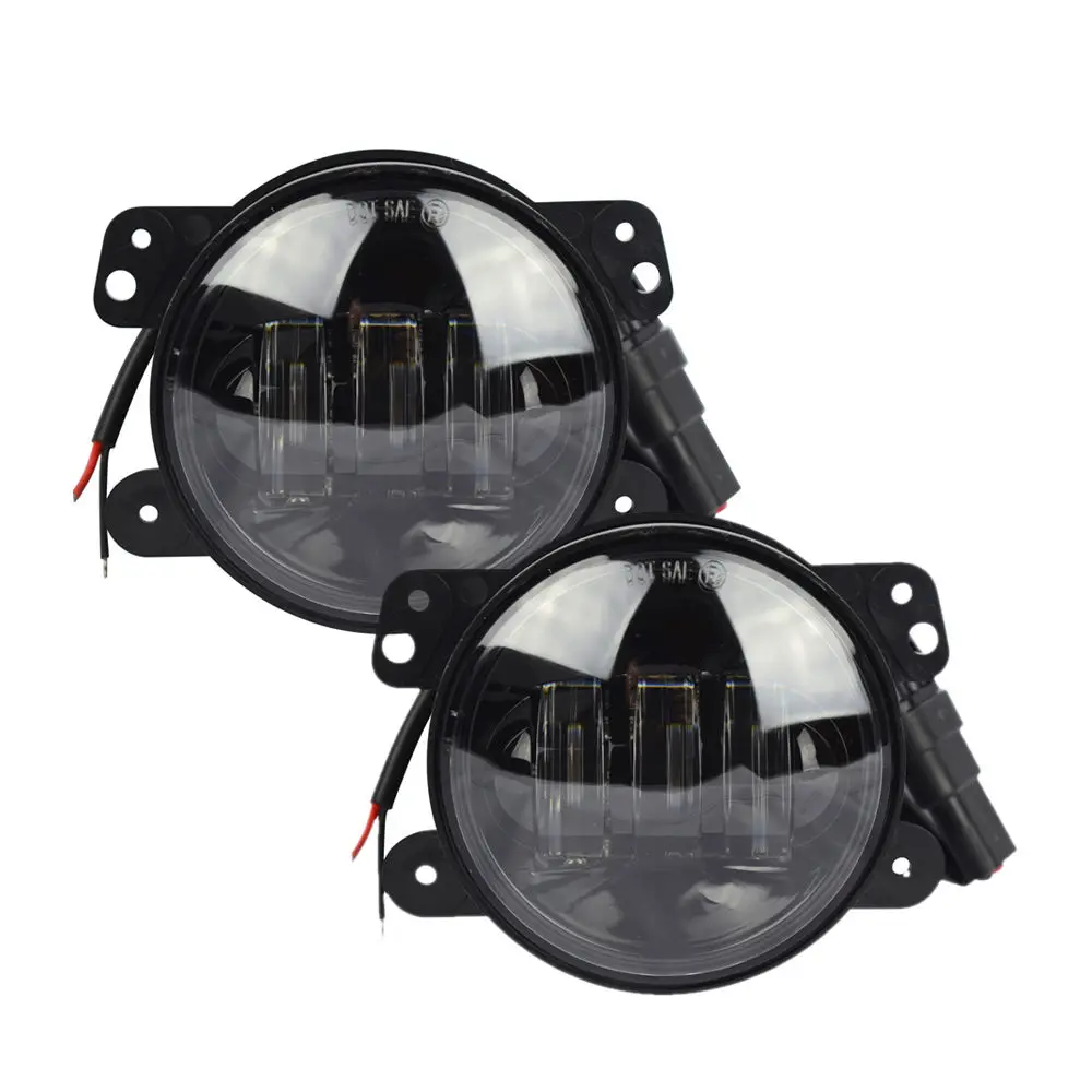 2 шт. 80 Вт Halo 7 &quotголовной светильник + 12V светодиодные задние собрать 4 дюйма Led