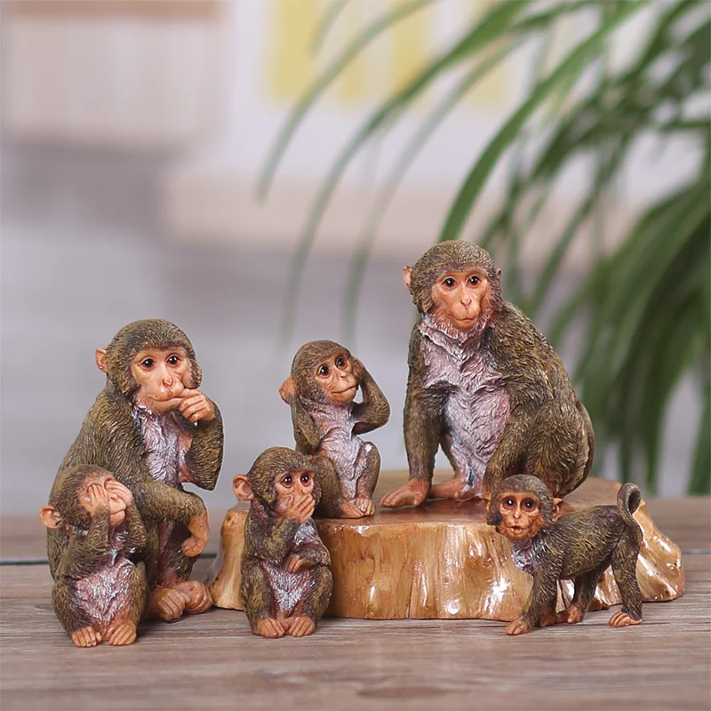 Милый маленький обезьянка предметы интерьера ручной работы зодиака креативный