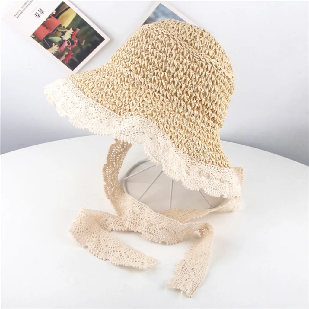 SAGACE кружевные соломенные шляпы для детей девочек маленьких шляпа летние