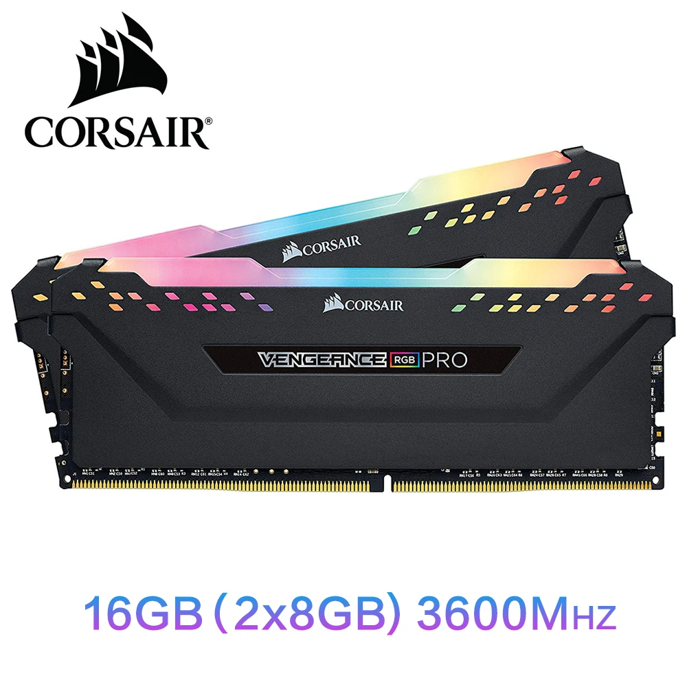 CORSAIR Vengeance RGB PRO RAM 16 Гб 2x8гб двухканальный DDR4 ГБ 32 память PC4 3000 МГц 3200 3600Mzh DIMM модуль