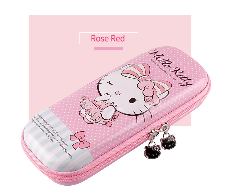 TOPSTHINK, большой вместительный, милый, Hello kitty, многослойный, принцесса, цвет, EVA, ПУ, школьный пенал, чехол для девочек, Kawaii, пенал