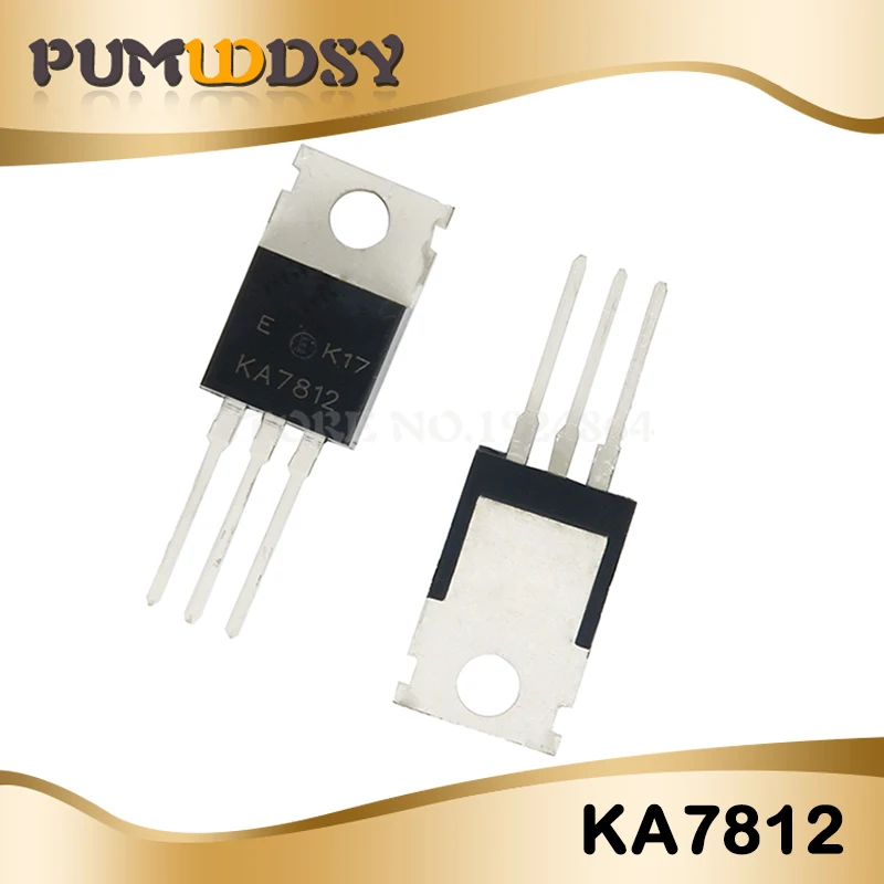 100pcs L7812CV L7812 KA7812 MC7812 TO-220 Voltage Regulator 12V 1.5A new and original | Integrated Circuits