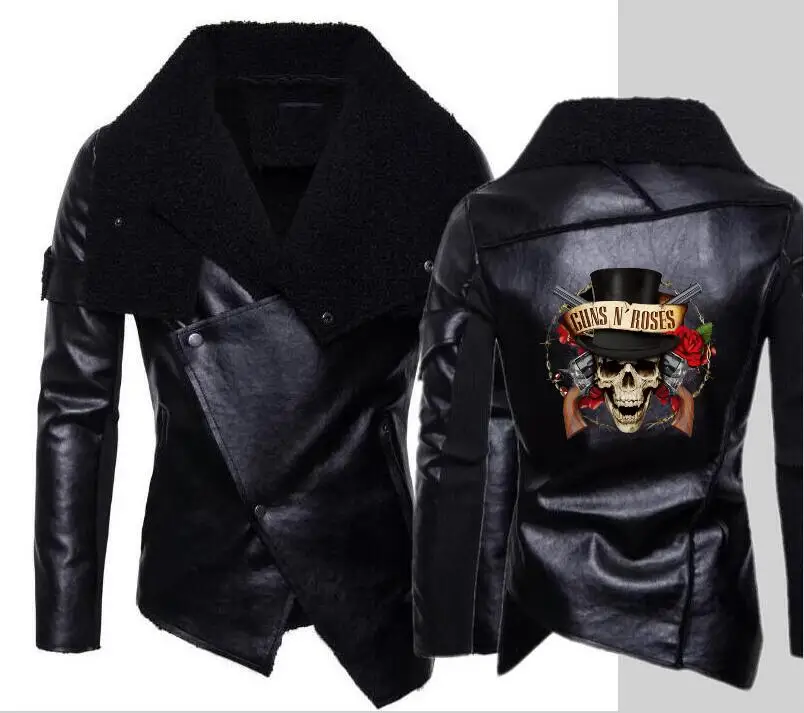 Новые мужские локомотивные пистолеты N Roses кожаные куртки личности неправильные