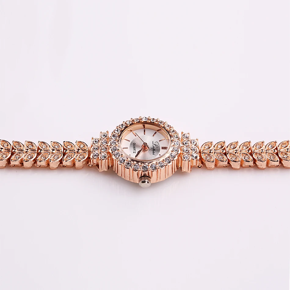 Relogio feminino бренд Часы Для женщин Кристалл Круглый наручные часы Classic Gold женские