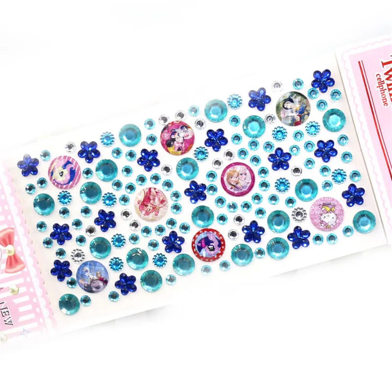 1 лист акриловый декоративный мотив стразы наклейки diy плоской задней бусы