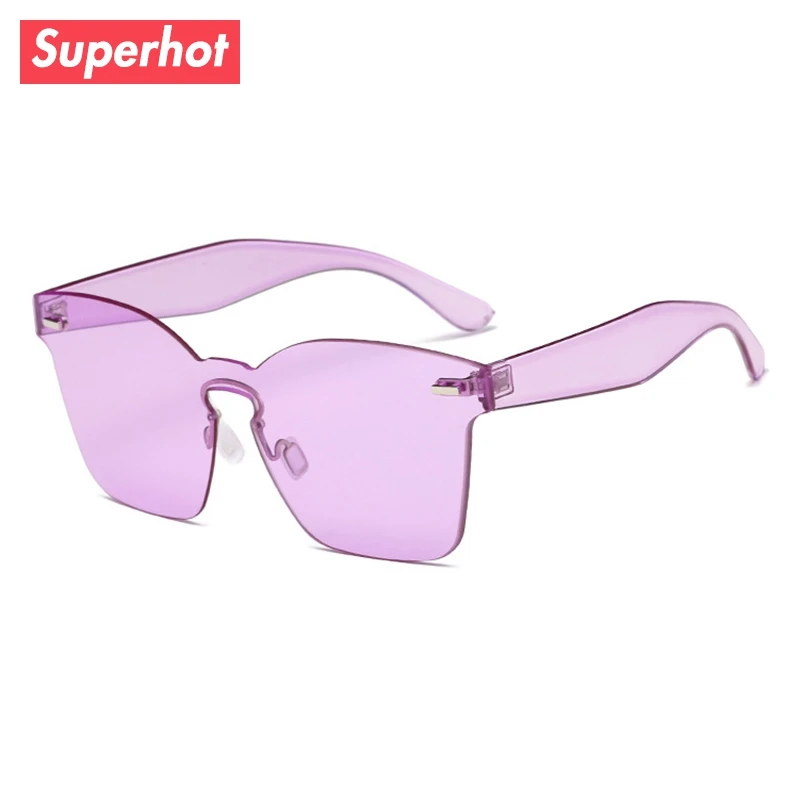 SUPERHOT Newest Women Sunglasses Flat top Square Glasses Vintage Big Frame Sun Acetate Gradient Unique Eyeglasses UV400 | Аксессуары для