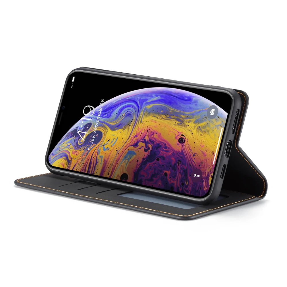 Магнитный флип-чехол для iPhone 11 Pro XS Max XR X чехол 7 8 6S 6 Plus роскошный кожаный с