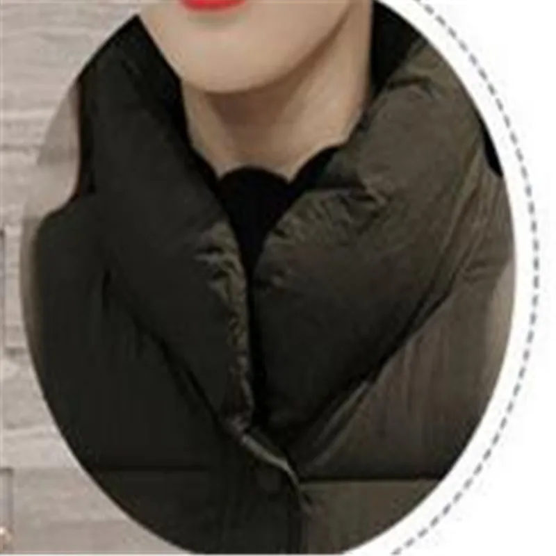 Женская короткая парка на пуговицах светильник воротником-стойкой | одежда