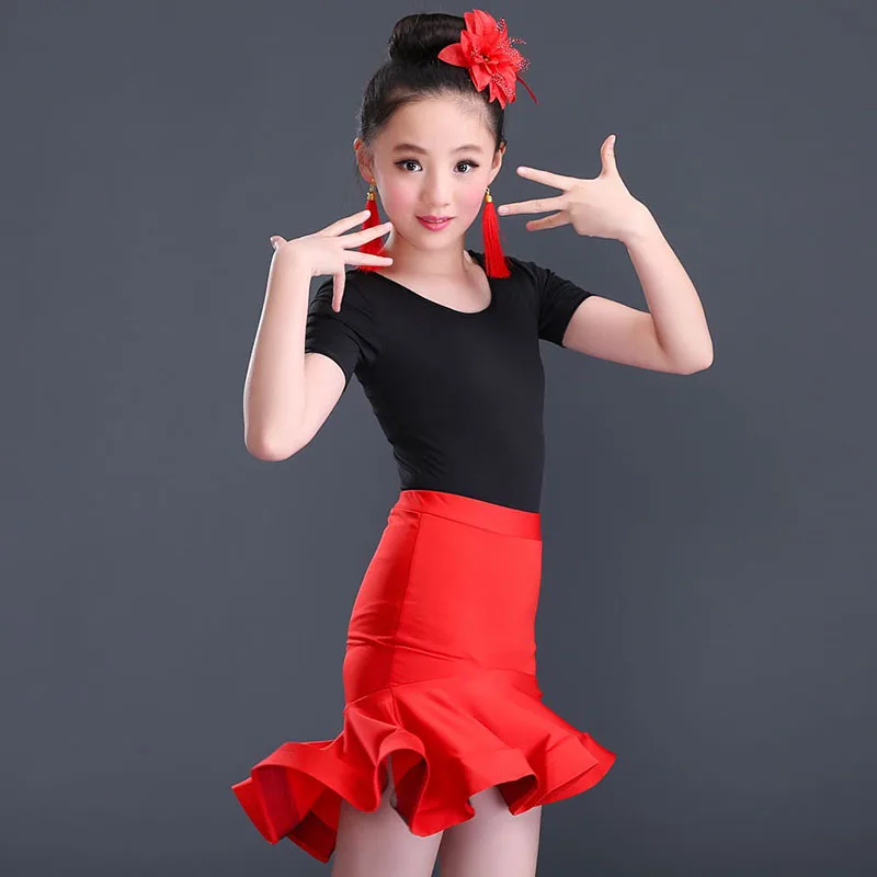 

Женский костюм для латиноамериканских танцев FEECOLOR, топ + юбка «рыбий хвост», для бальных танцев, для самбы