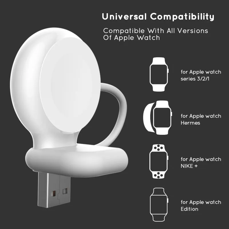 Высококачественное беспроводное зарядное устройство для Apple Watch series 1 2 3 4 магнитное USB беспроводное быстрое зарядное устройство для Apple Watch 4 3 2 1 Зарядка