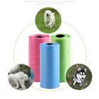Мешок для уборки собак, кошек, 15 шт., Разлагаемый, мешок для сбора мусора от домашних животных, подходит для всех домашних животных, мешок для уборки дома, случайный цвет
