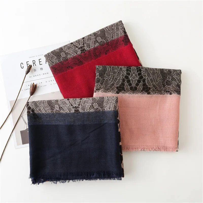 Шаль из вискозы с леопардовым принтом милым животным узором шарф для женщин