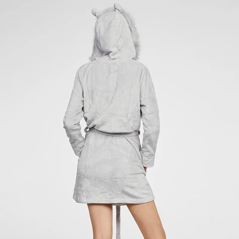 DAS новинка 2019 теплый женский халат для зимы собаки махровый женский/женский