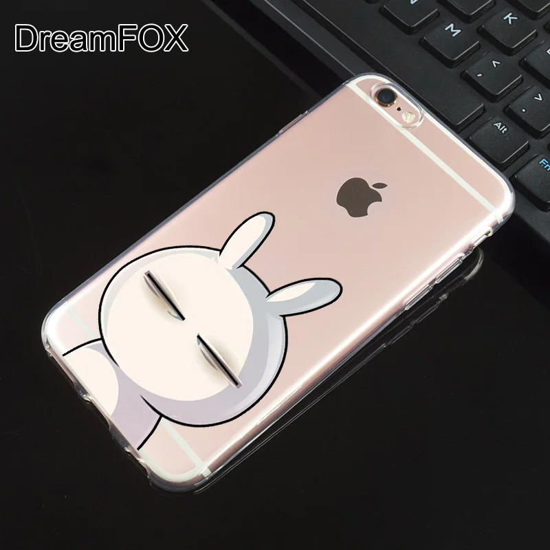 M443 милый кролик Мягкий ТПУ силиконовый чехол для Apple iPhone 11 Pro XR XS Max 8X7 6 6S Plus 5 5S SE 5C 4 4S