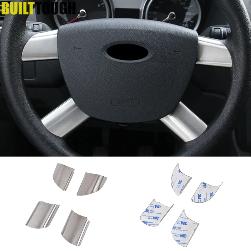 Хромированная накладка на панель рулевого колеса для Ford Focus Mk2 евро 2005 2006 2007 2008 2009
