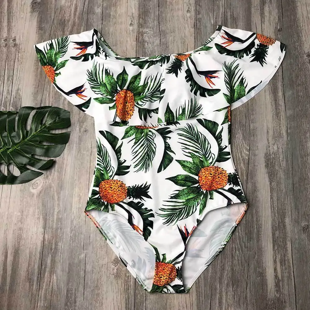 Pudcoco 2018 одинаковые комплекты для семьи одежда купания мамы и дочки купальник