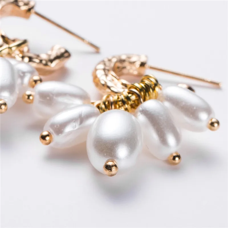 Multi Pearls Pendants Women Earrings ZA New Arrival Bouquet Small Drop Best Birthday Gift for Her pendientes ET1144 | Украшения и