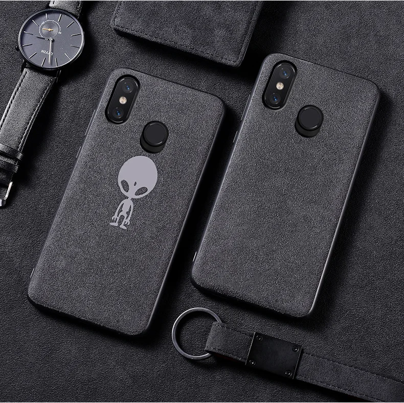 Противоскользящий кожаный меховой чехол для телефона Xiaomi mi 5 6 8 9 mix 2 3 2s max 3 redmi note 7 Marvel Batman чехол с логотипом автомобиля Мягкий край