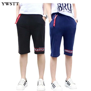 Teens Summer Boys Sports Pants 2018 New Boys Pants Letter Elastic Waist Shorts For Boys Summer Cotton Kids Trousers