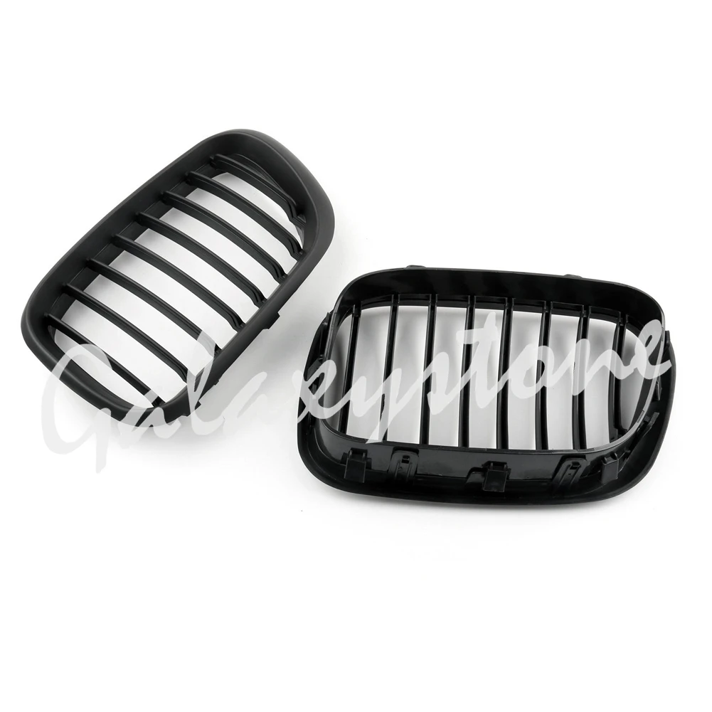 Пара матовый черный почек настройки передней решетки для BMW X5 E53 1998-2003 2001 2002 |