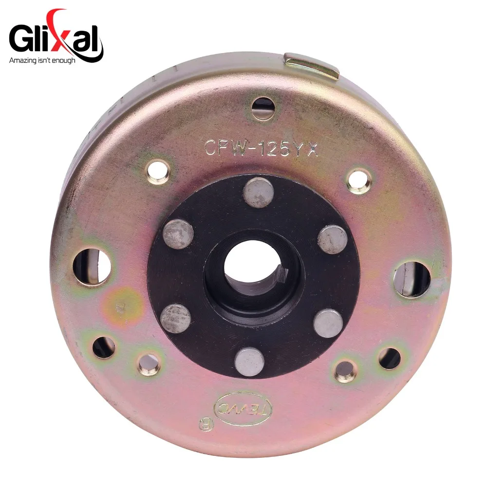 Glixal GY6 125cc 150cc ротор маховика для 8 Катушек статора Магнето 152QMI 157QMJ Скутер мопед ATV