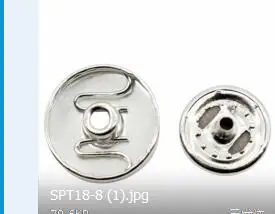 

50/100 Sets Aluminum 18mm Snap Buttons Fit Bracelets Silver Tone dd