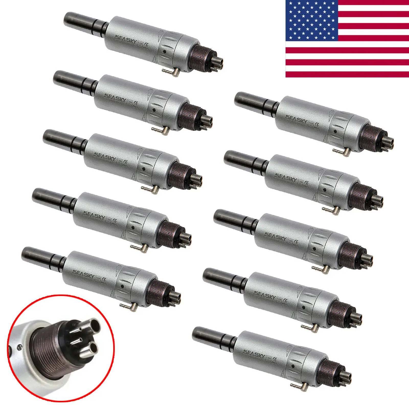 10 шт. низкоскоростные стоматологические воздушные моторы типа Е 2/4 отверстия |