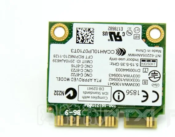 SSEA   Intel Dual band Advanced-N 6205 62205ANHMW 6205AGN Wifi half Mini PCI-E  300 / 2, 4G/5  802.11a/b/g/n