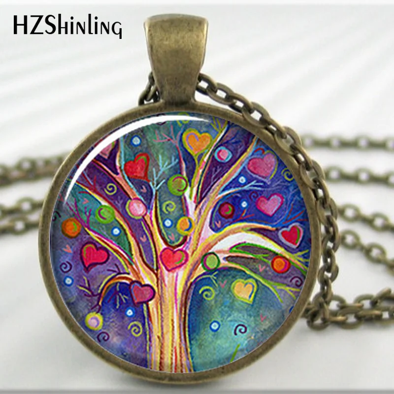1 шт. подвеска с изображением дерева сердца ожерелье кулоном в виде Святого