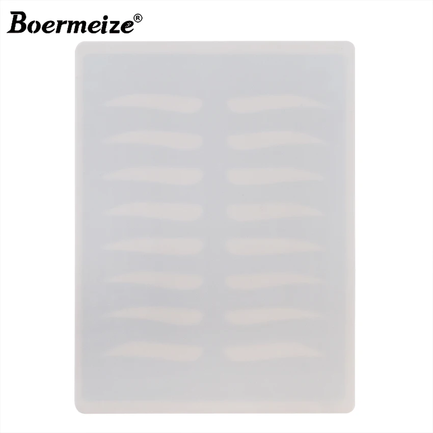 Силиконовая кожа для практики нанесения татуажа бровей 1 шт. Синий X см