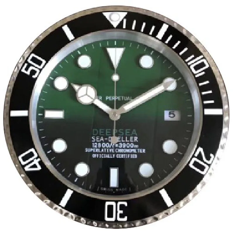 4 DEEPSEA DWELLER металлические часы настенные часы с бесшумными художественными часами часы на стене с соответствующими логотипами - Цвет: 4