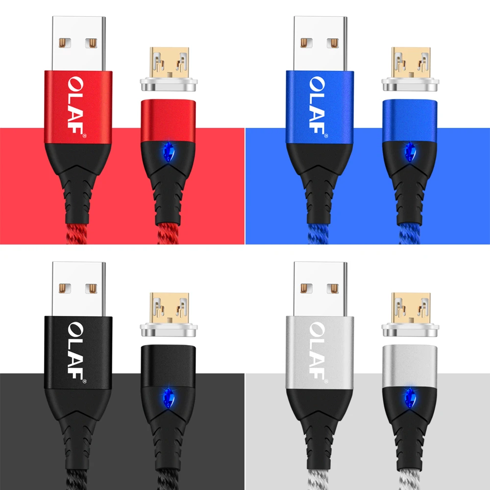 Магнитный usb-кабель OLAF для iPhone XS type C, магнитное зарядное устройство, зарядная зарядка, кабель Micro USB для мобильных телефонов Android