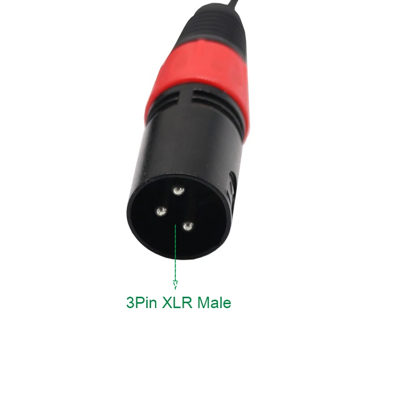Переходник для аудиокабеля с разъемом 3 5 мм стерео гнездо на двойной 3Pin XLR