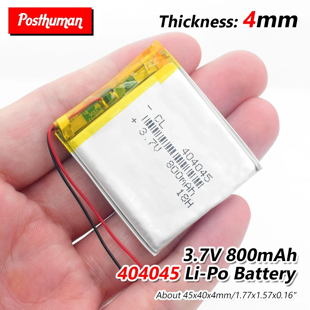 Литий-ионная аккумуляторная батарея 3,7 V литий-полимерная батарея 404045 044045 800mah для MP3 MP4 MP5 gps power Bank DVD камеры