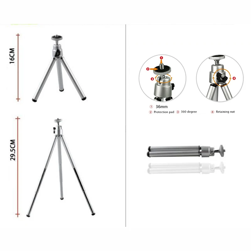Универсальный держатель для телефона с поворотом на 360 градусов штатив камеры