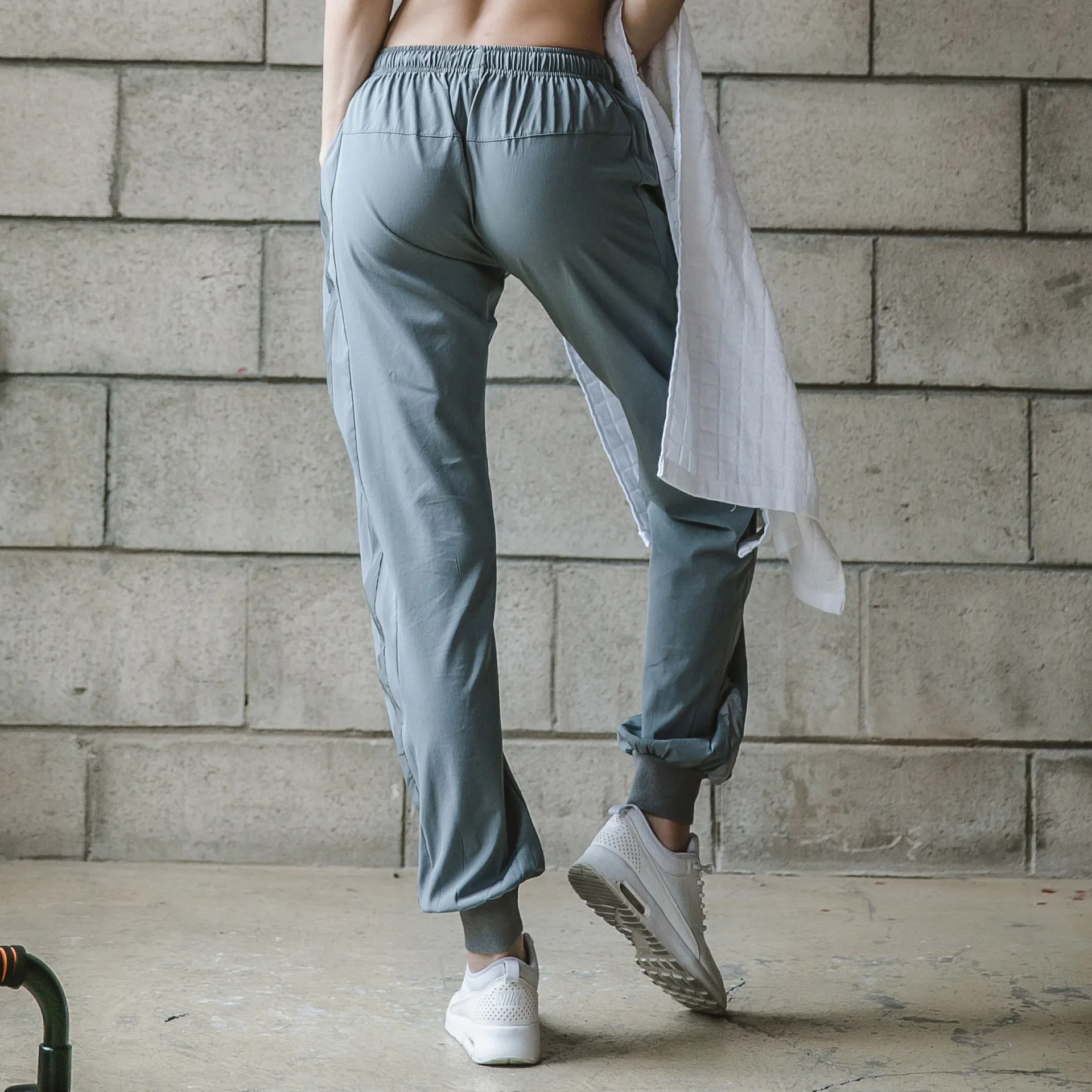 grey pant Женский комплект для йоги, спортивный костюм с длинным рукавом, кофта Стретч, спортивные штаны, спортивный бюстгальтер для бега, бега, отдыха, фитнеса, тренировок, комплект одежды - Цвет: grey pant