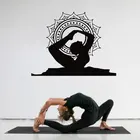 Креативный домашний декор для йоги бант поза настенная переводная наклейка Съемная виниловая наклейка на Намасте, буддийский стиль настенная художественная Наклейка Декор для студии йоги YJ01