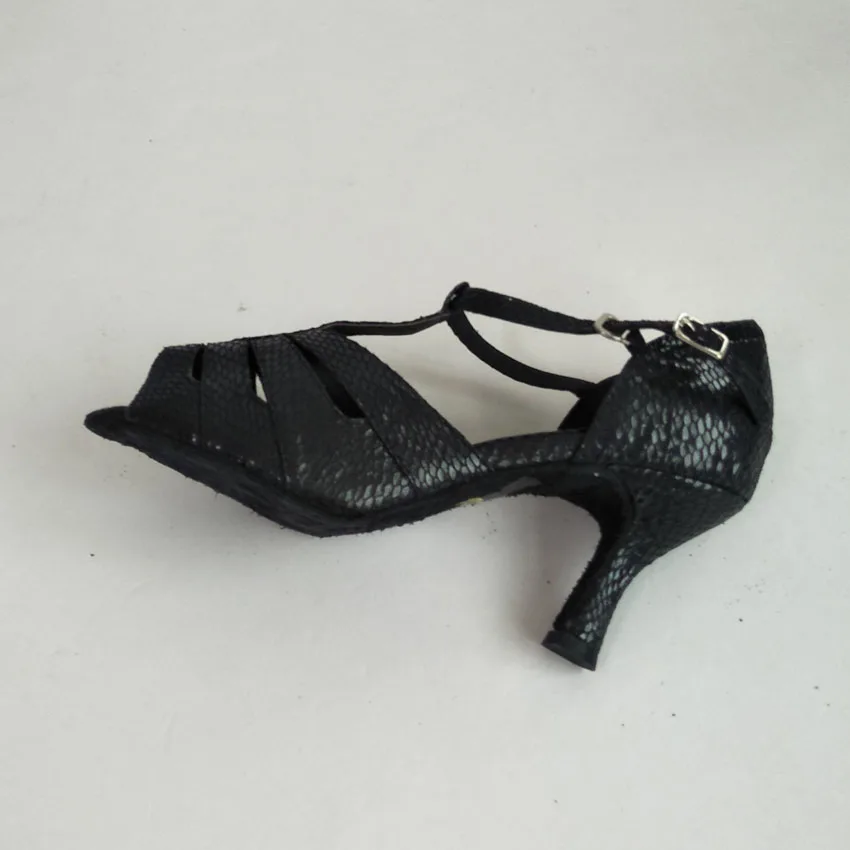 Елисей танцевальная Shoe7.5cm раструбами каблук Для женщин черного цвета с открытым