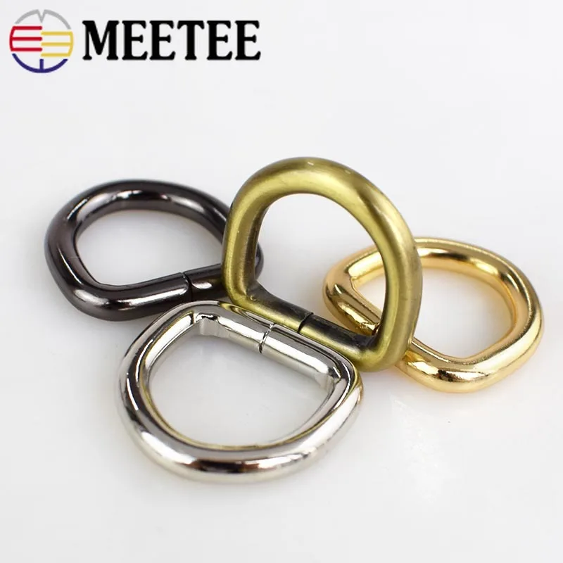 5 шт. Meetee 20 мм O D кольцевая застежка пряжки для ремней сумки рюкзак аксессуары