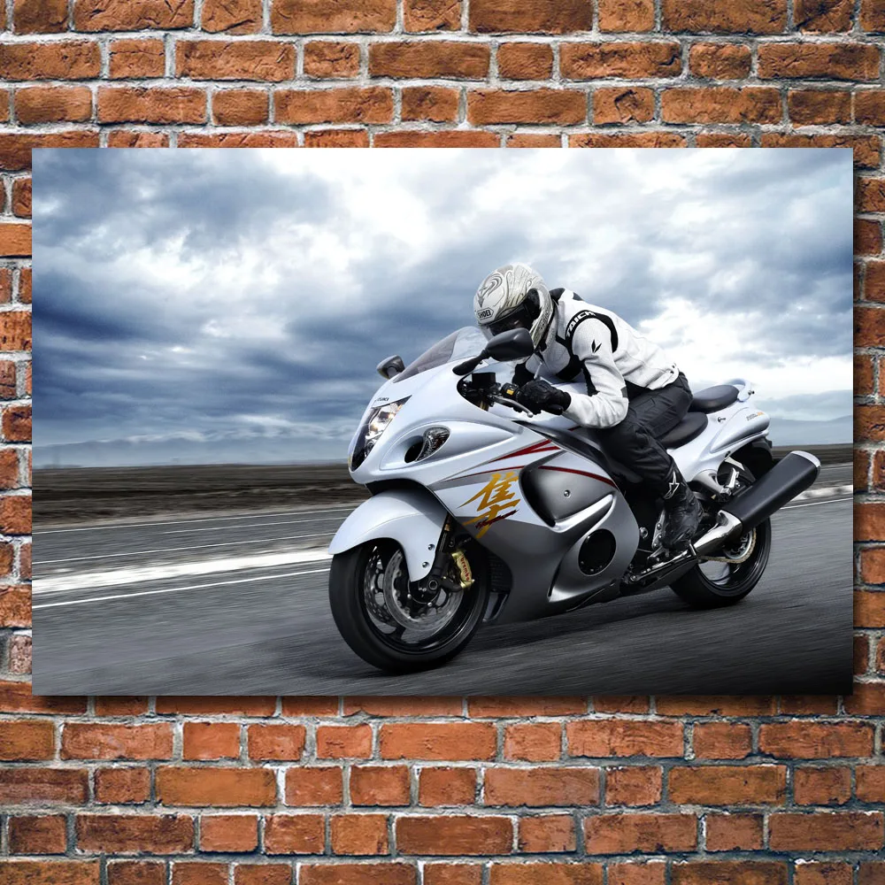 Гоночный Superbike мышцы мотоцикл декоративные картины печатных настенный