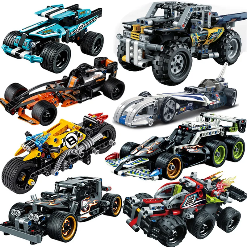 Спортивный автомобиль клуб ралли Совместимость Legoingly город Супер Гонки детские