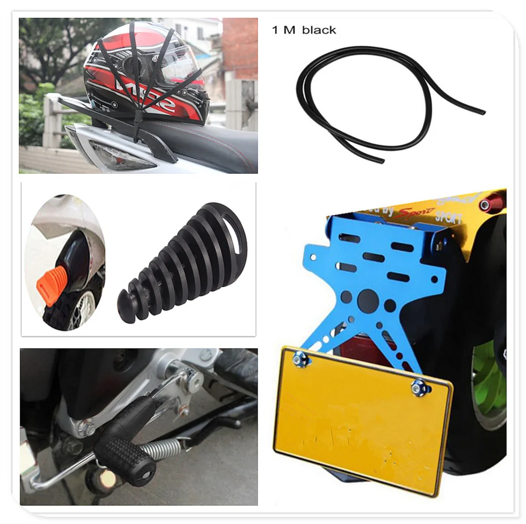 Мотоциклетный держатель для лицензии чехол Масляный шланг шлем чистая выхлопная