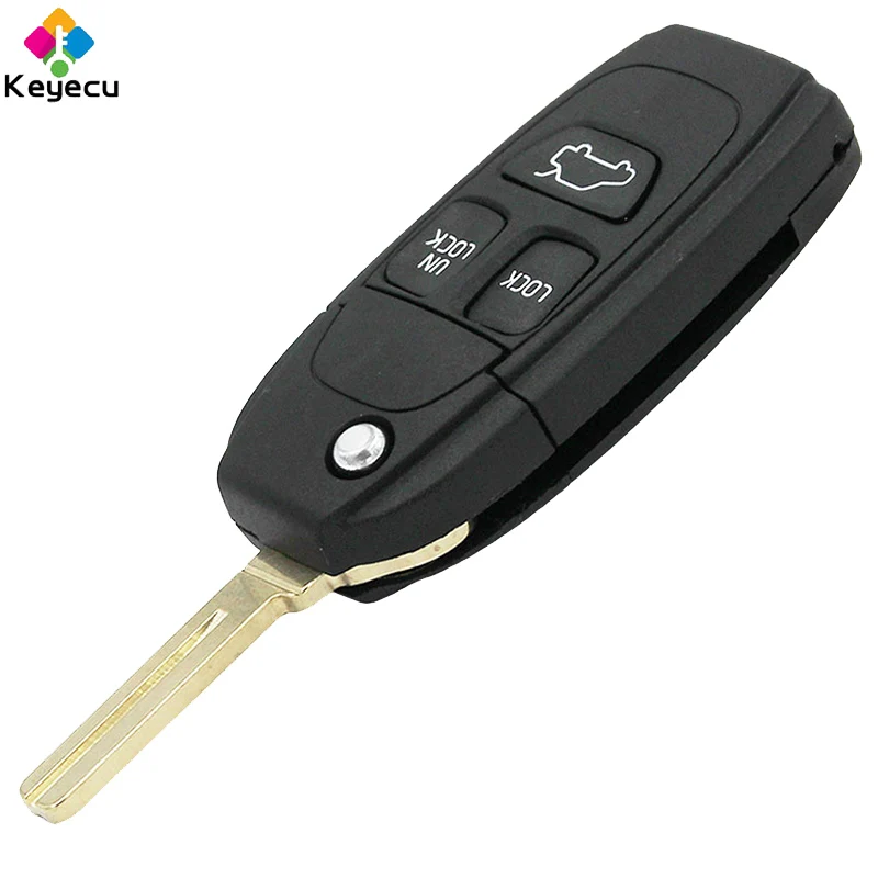 Запасной складной чехол KEYECU для Volvo C70 S40 S60 S70 S80 S90 V40 V70 | Автомобили и мотоциклы