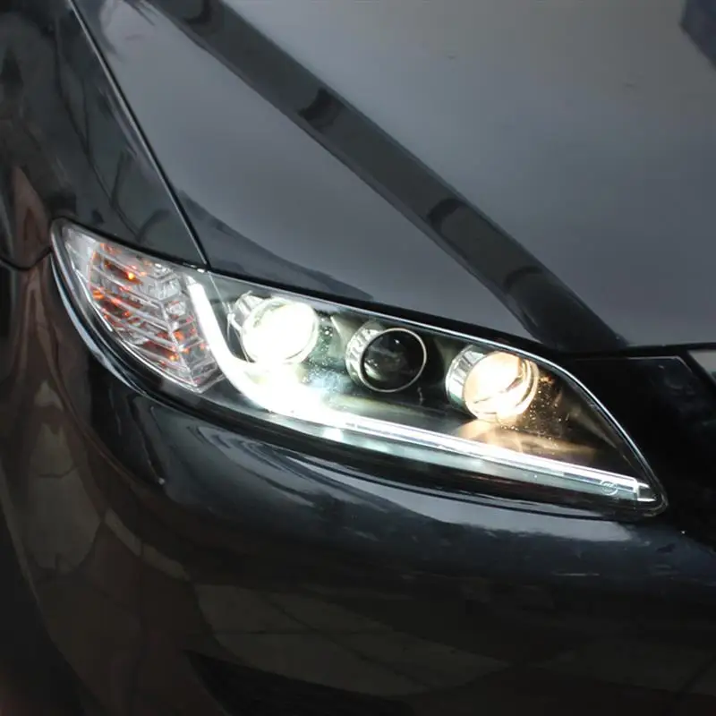 Новая крышка фары для Mazda 6 2003-2008 крышка фары стеклянная линза автомобиля линза передней фары