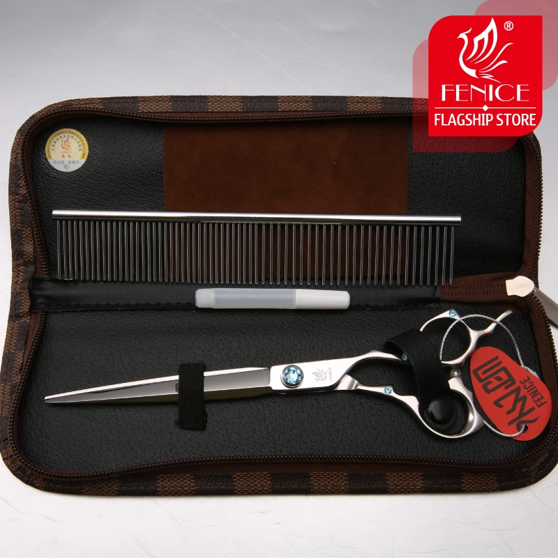 Ножницы для груминга собак Fenice высококачественные японские прямые ножницы