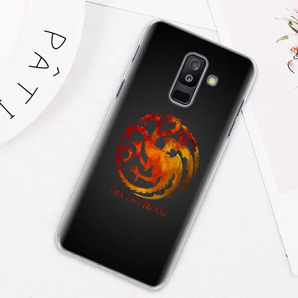 07 Чехол для телефона с изображением игры трона для samsung Galaxy J4 J6 Plus J3 J7 J8 C2 Core J5 J7 Prime, Жесткий Чехол из поликарбоната - Цвет: 07